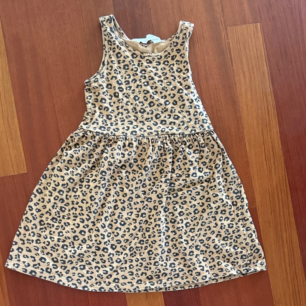 H&M Kids Leopard Print Dress - Tan and Black